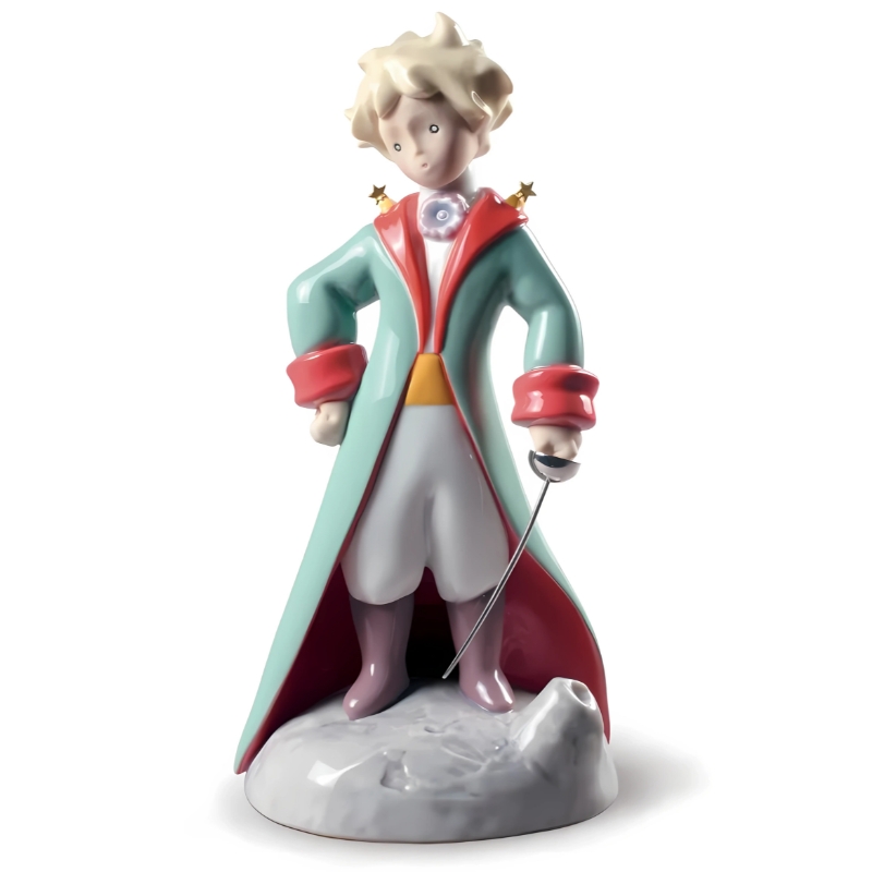 EL PRINCIPITO - FIGURA DE PORCELANA HECHA A MANO THE LITTLE PRINCE DE 24 CM