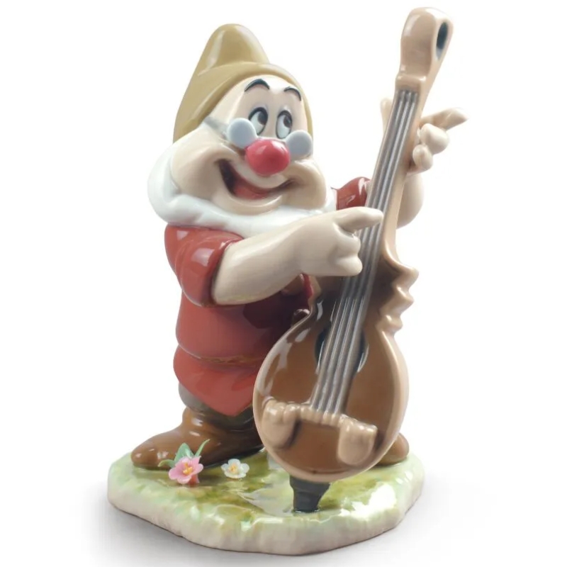 BLANCANIEVES - FIGURA DE PORCELANA HECHA A MANO DOC DE 14 CM