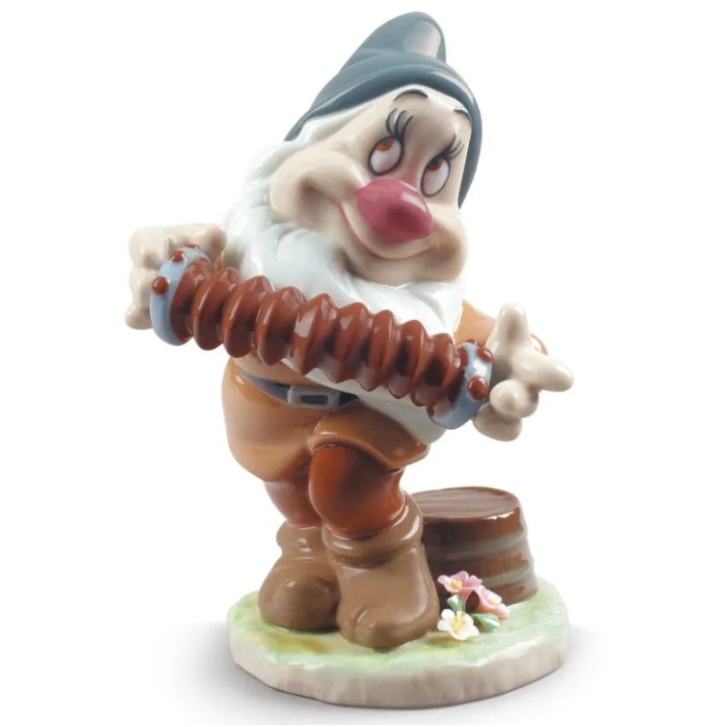 BLANCANIEVES - FIGURA DE PORCELANA HECHA A MANO BASHFUL DE 13 CM