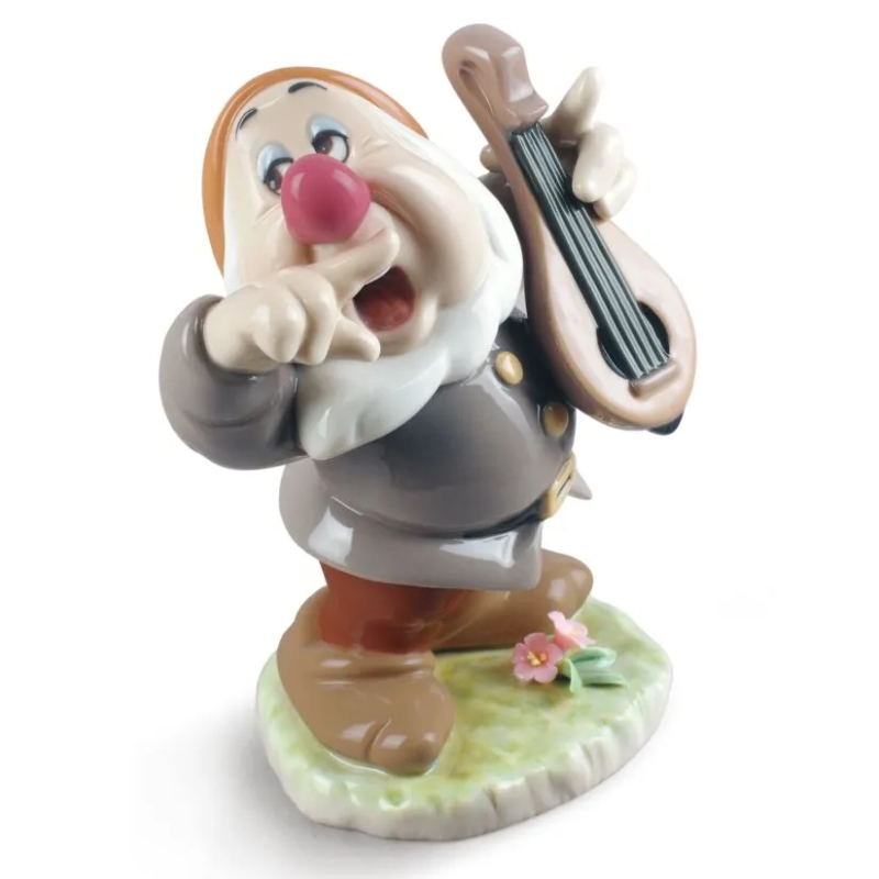 BLANCANIEVES - FIGURA DE PORCELANA HECHA A MANO SNEEZY DE 12 CM