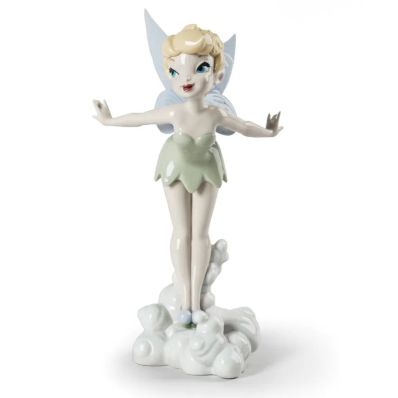 PETER PAN - FIGURA DE PORCELANA HECHA A MANO TINKER BELL DE 30 CM