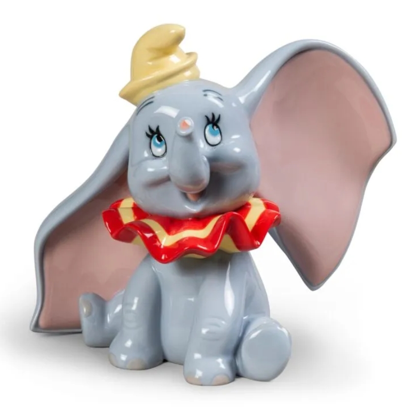 DUMBO - FIGURA DE PORCELANA HECHA A MANO DUMBO DE 15 CM