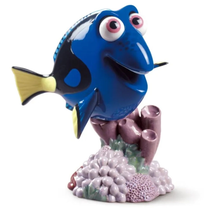 BUSCANDO A NEMO - FIGURA DE PORCELANA HECHA A MANO DORY DE 17 CM