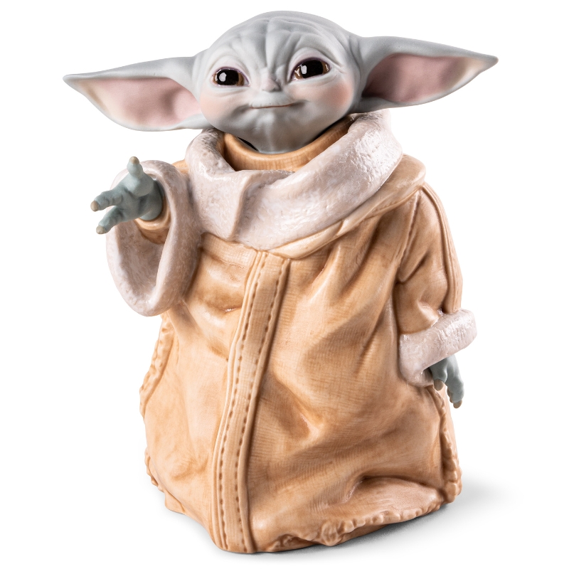 STAR WARS - FIGURA DE PORCELANA HECHA A MANO GROGU DE 15 CM