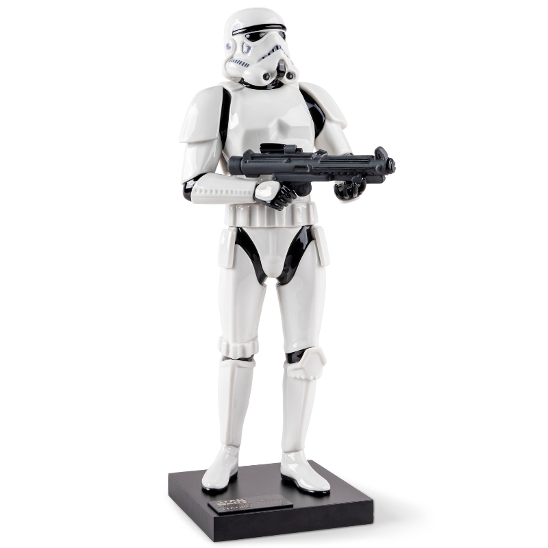 STAR WARS - FIGURA DE PORCELANA HECHA A MANO STORMTROOPER DE 40 CM