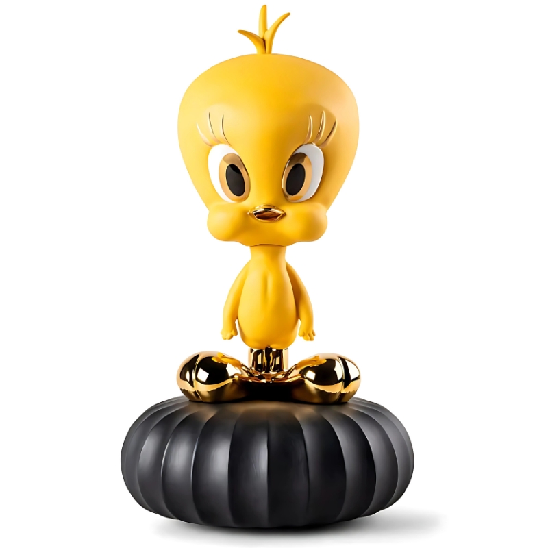 LOONEY TUNES - FIGURA DE PORCELANA HECHA A MANO TWEETY DE 30 CM