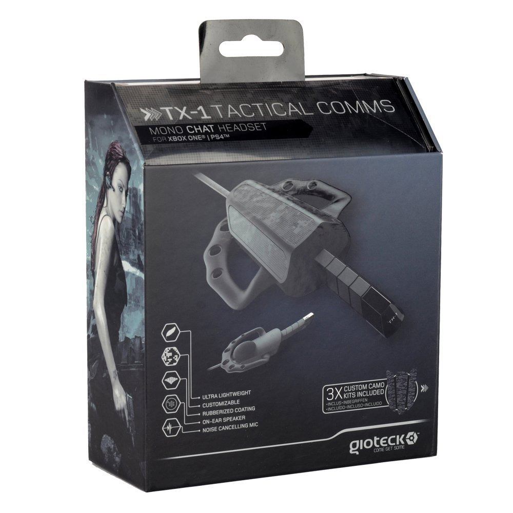 GIOTECK TX-1 TACTICAL COMMS MONO CHAT HEADSET [PS4 / XBOX ONE]