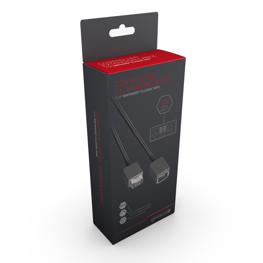 ~GIOTECK CONTROLLER EXTENSION CABLE 3 M [NINTENDO CLASSIC]