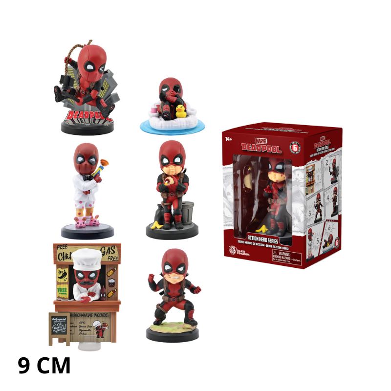 DEADPOOL - SURTIDO CAJA VISIBLE FIGURA EN BASE x12