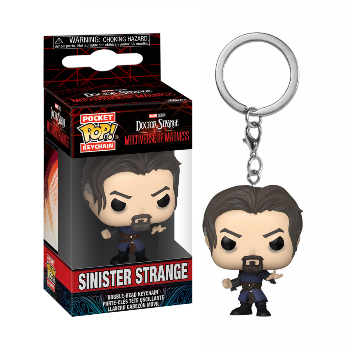 DOCTOR STRANGE EN EL MULTIVERSO DE LA LOCURA - POP KEYCHAIN SINISTER STRANGE