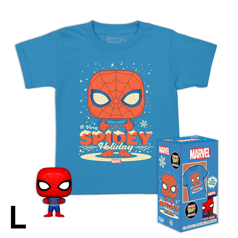 SPIDER-MAN - CAMISETA XL & POCKETPOP HOLIDAY