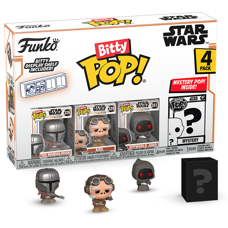 THE MANDALORIAN - BITTY POP MANDALORIAN 4 FIGURAS