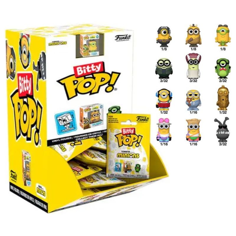 MINIONS - SURTIDO BITTY POP SINGLES x32 FIGURAS