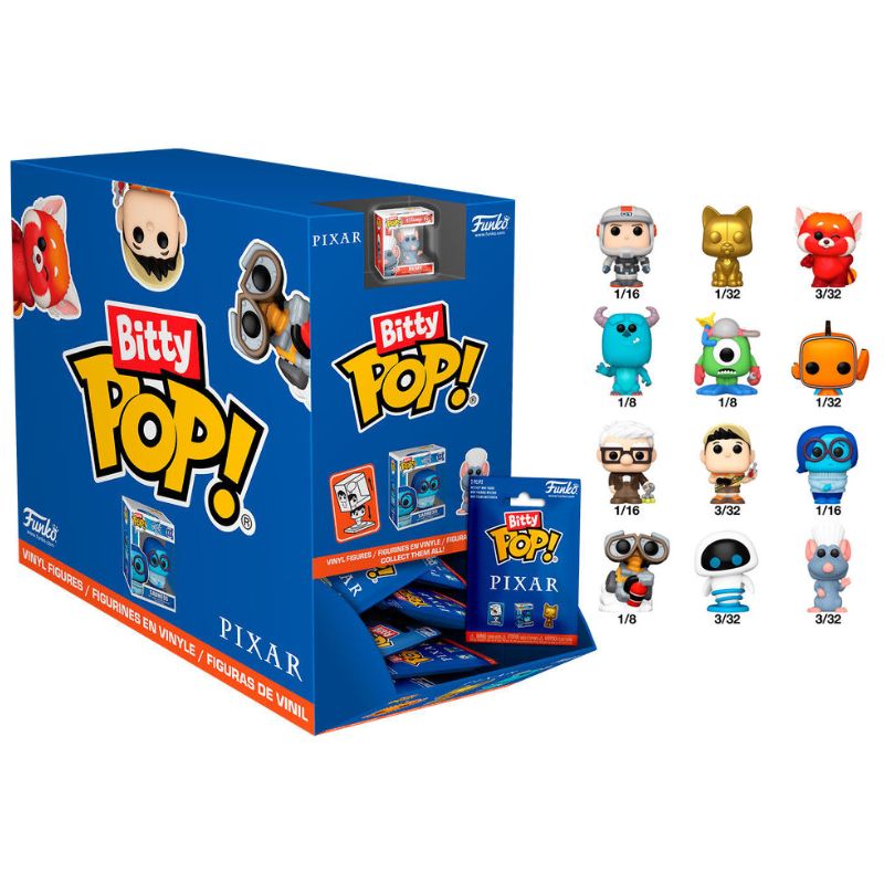 PIXAR - SURTIDO BITTY POP SINGLES x32 FIGURAS