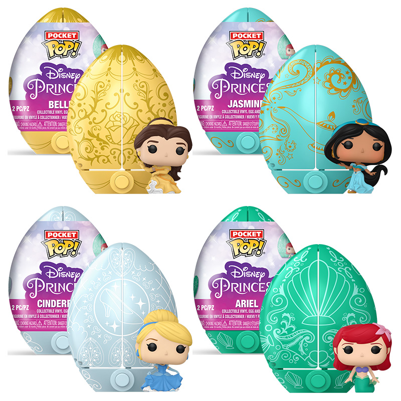 PRINCESAS DISNEY - EGG POCKET POP ARIEL BELLE JASMINE & CINDERELLA