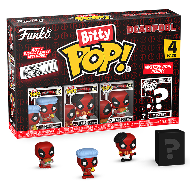 DEADPOOL - BITTY POP DEADPOOL SERIES 2 4 FIGURAS