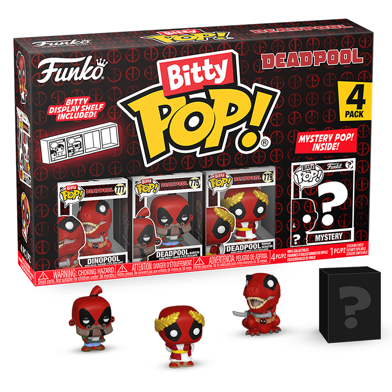 DEADPOOL - BITTY POP SERIES 3 4 FIGURAS