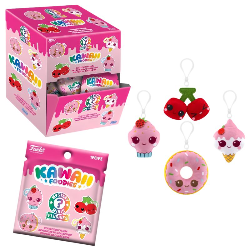 FOODIES - SURTIDO PELUCHE KEYCHAIN x12 FIGURAS (MYSTERY)
