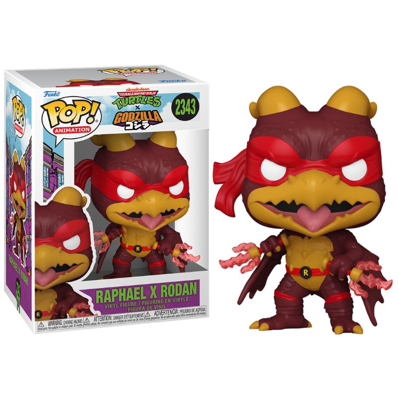 LAS TORTUGAS NINJA X GODZILLA - POP RAPHAEL X RODAN