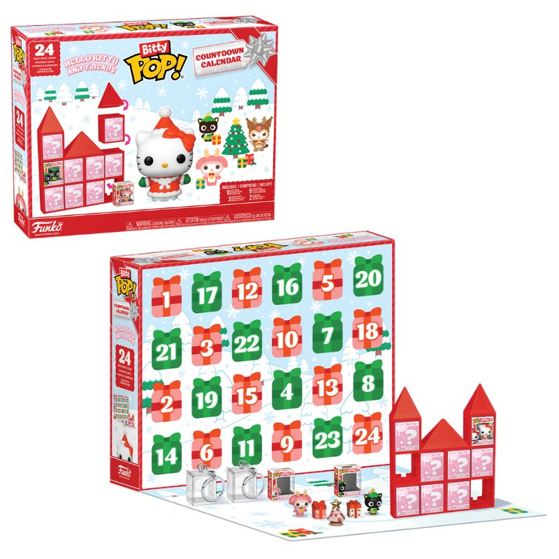 HELLO KITTY Y AMIGOS - CALENDARIO DE ADVIENTO 24 BITTY POP
