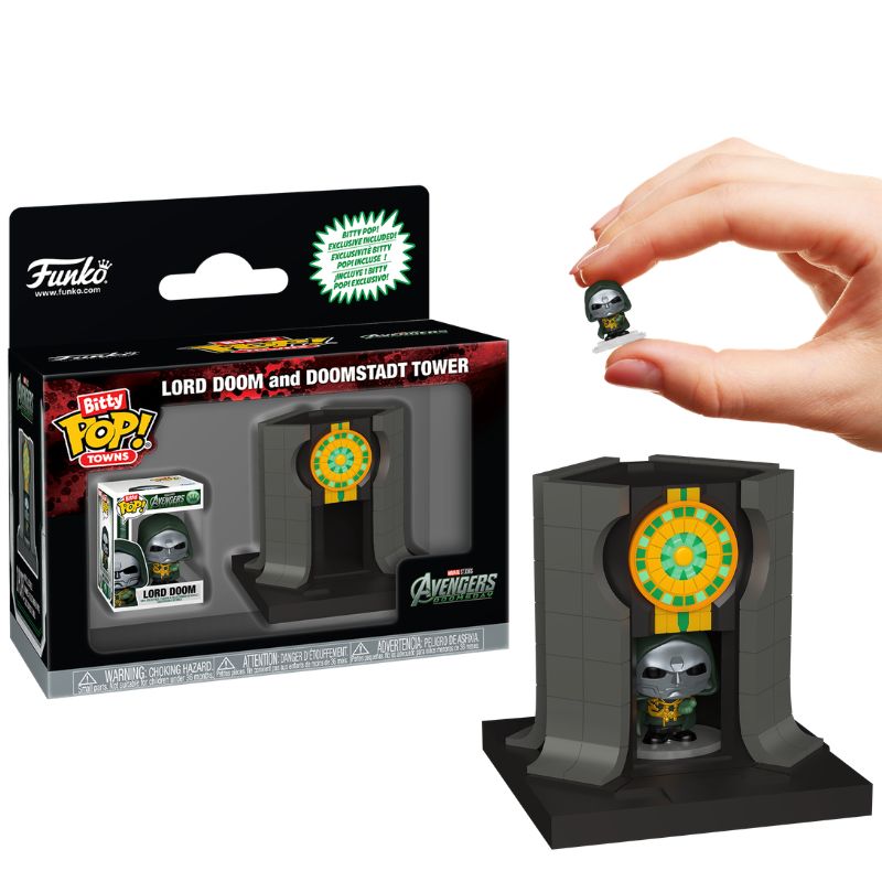 AVENGERS: DOOMSDAY - BITTY POP TOWN LORD DOOM W/ DOOMSTADT TOWER