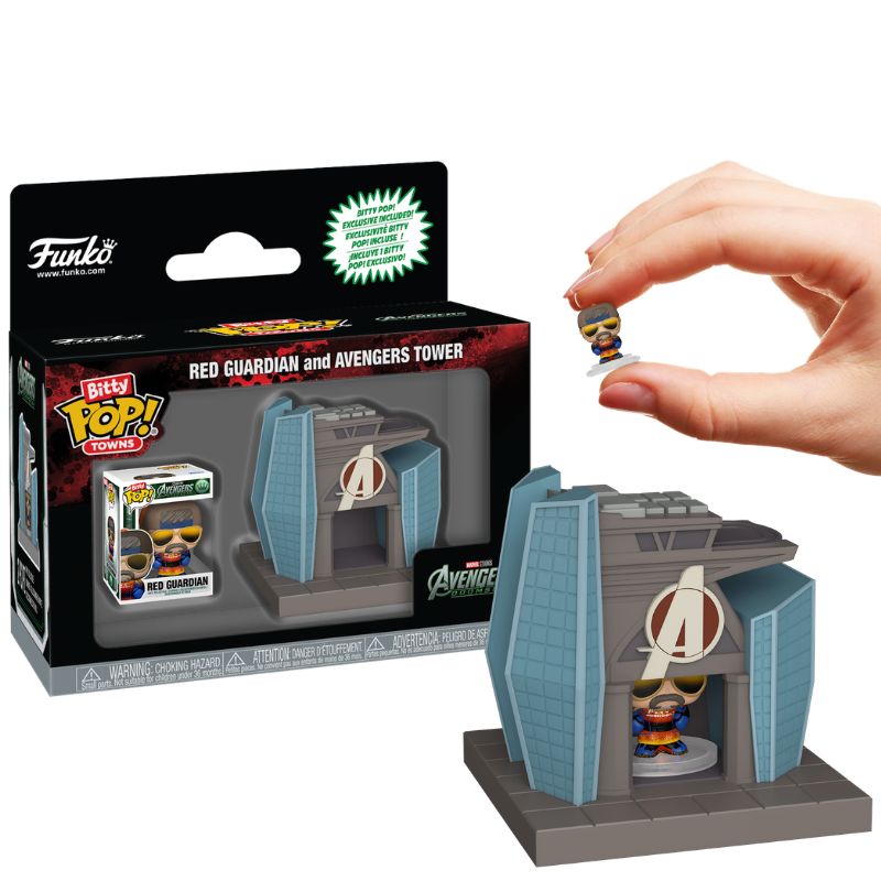 AVENGERS: DOOMSDAY - BITTY POP TOWN RED GUARDIAN W/ AVENGERS TOWER