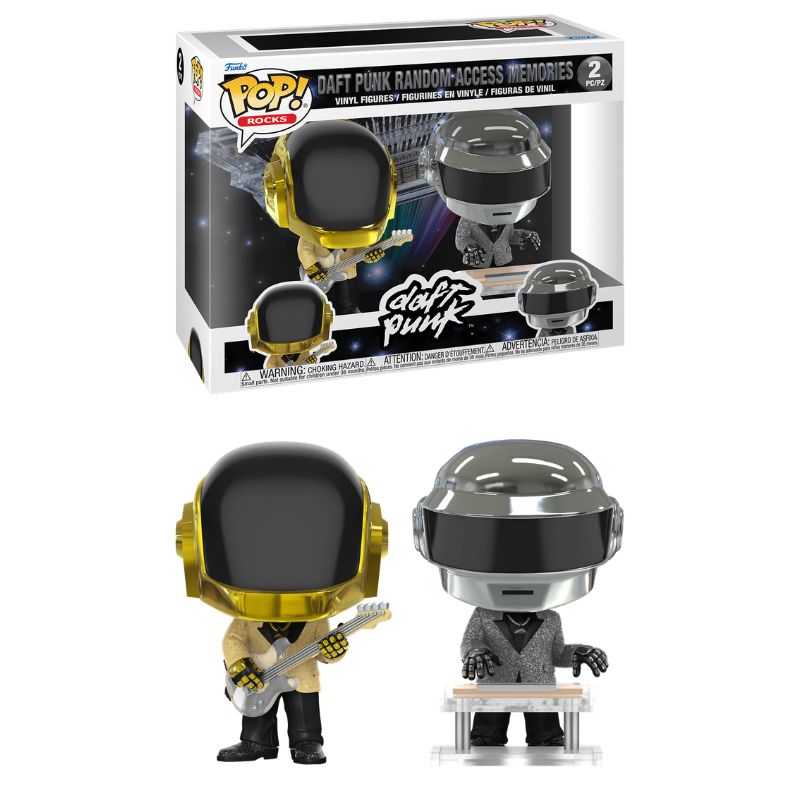 DAFT PUNK (T2) - POP PACK RANDOM ACCESS MEMORIES **GLITTER** x2 FIGURAS