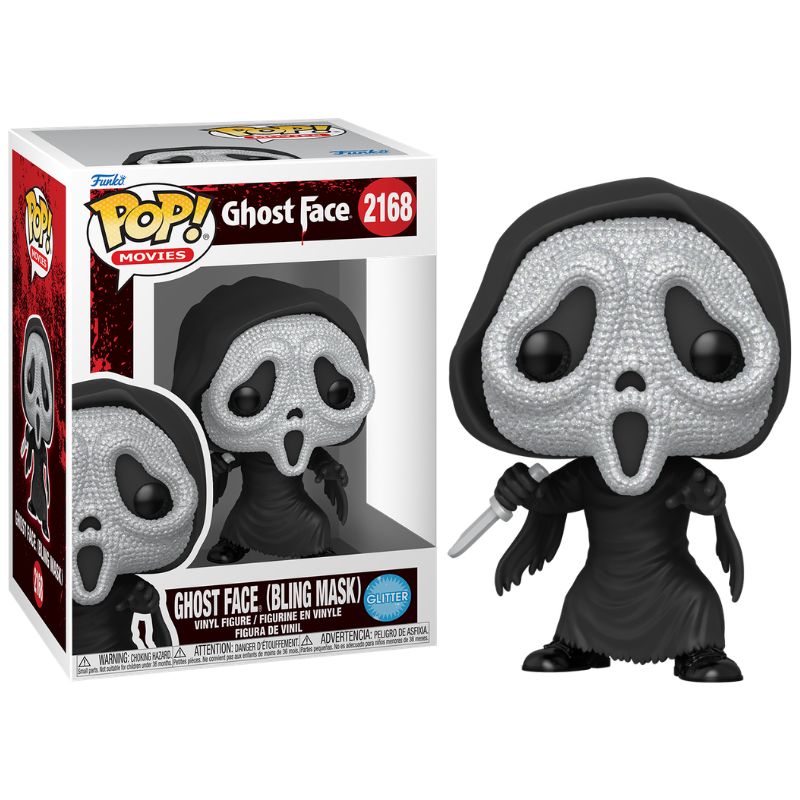 GHOST FACE (T3) - POP GHOST FACE BLING **GLITTER**