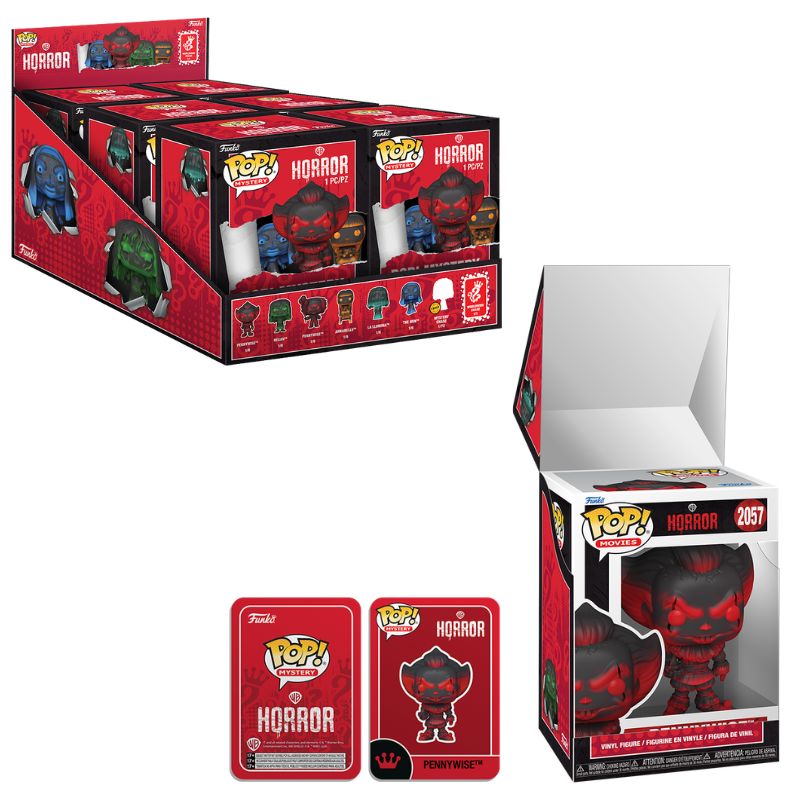 WARNER BROSS - SURTIDO POP MYSTERY HORROR x6 FIGURAS