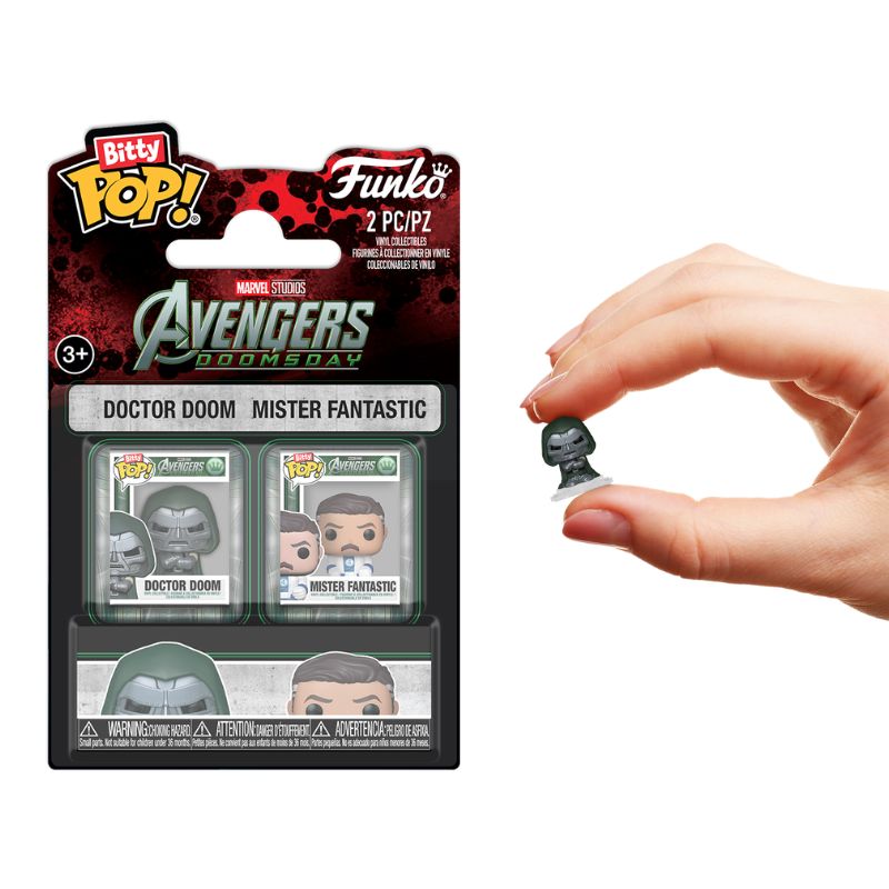 AVENGERS: DOOMSDAY - BITTY POP PACK DOCTOR DOOM & MISTER FANTASTIC x2 FIGURAS