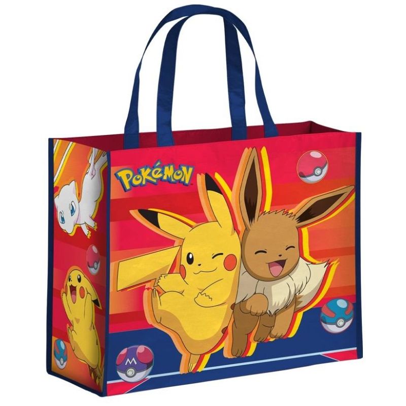 POKÉMON - BOLSA DE RAFIA PIKACHU CON EEVEE