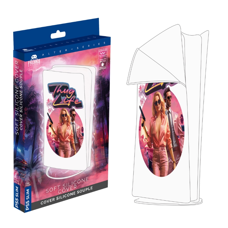 FREAK & GEEKS - FUNDA BLANDA SILICONA PS5 SLIM THUG LIFE