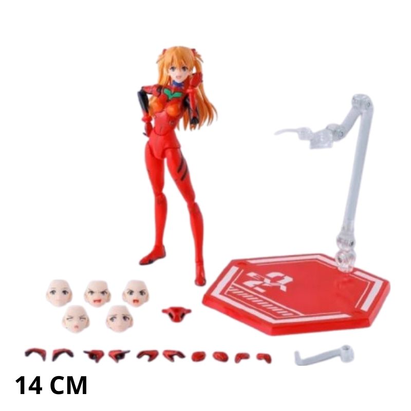 REBUILD OF EVANGELION - FIGURA ARTICULADA ASUKA SHIKINAMI LANGLEY 13.5 CM