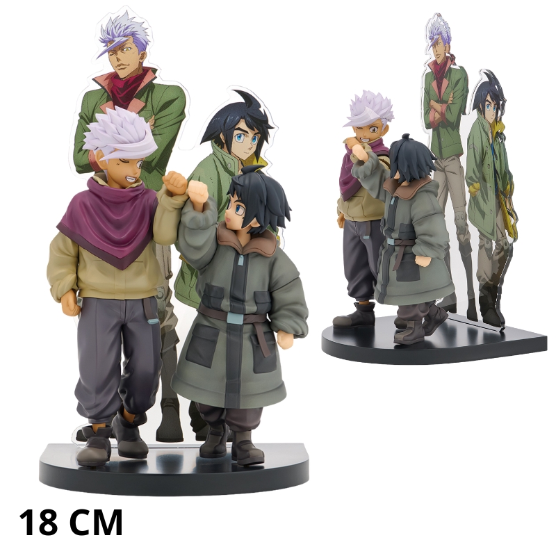 MOBILE SUIT GUNDAM: IRON-BLOODED ORPHANS - FIGURA  AUGUS MIKAZUKI & ITSUKA ORGA 18CM