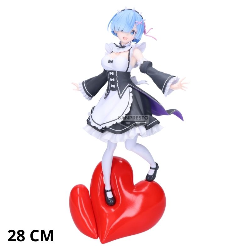 RE:ZERO - FIGURA REM POPPIN´HEART 28 CM