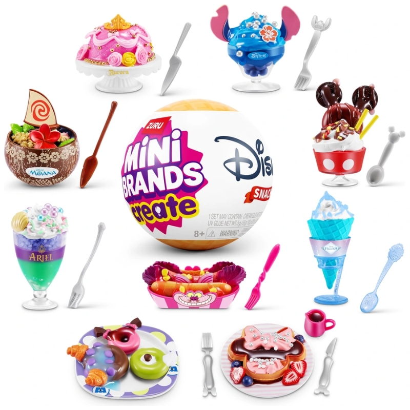 DISNEY - CÁPSULA MINI BRANDS (SNACKS) x13