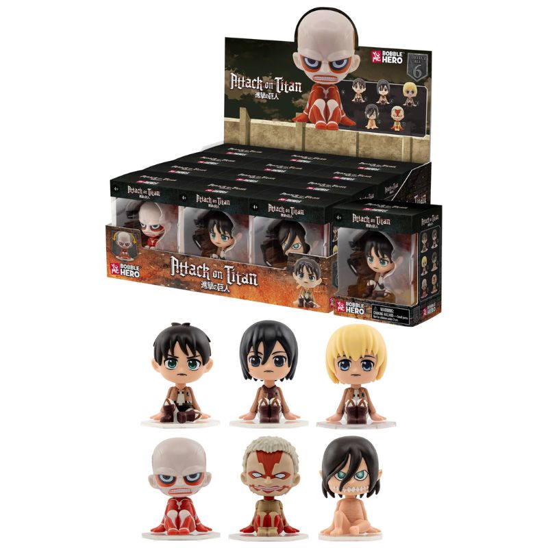 ATTACK ON TITAN - SURTIDO CAJA VISIBLE FIGURA BOBBLE x12