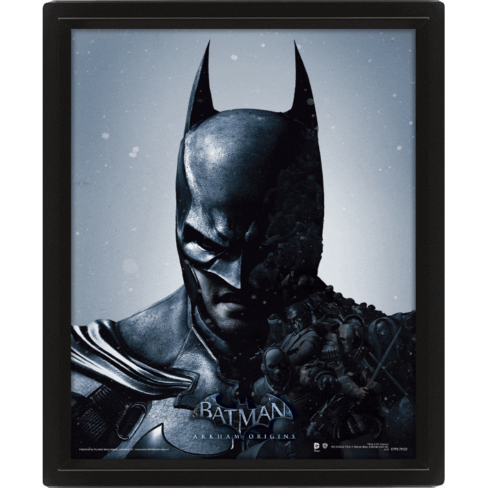 BATMAN ARKHAM ORIGINS - PÓSTER 3D BATMAN / JOKER