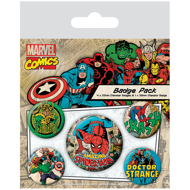 SPIDER-MAN - PACK DE CHAPAS