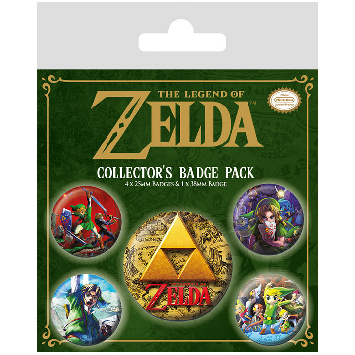 THE LEGEND OF ZELDA - PACK DE CHAPAS CLASSICS