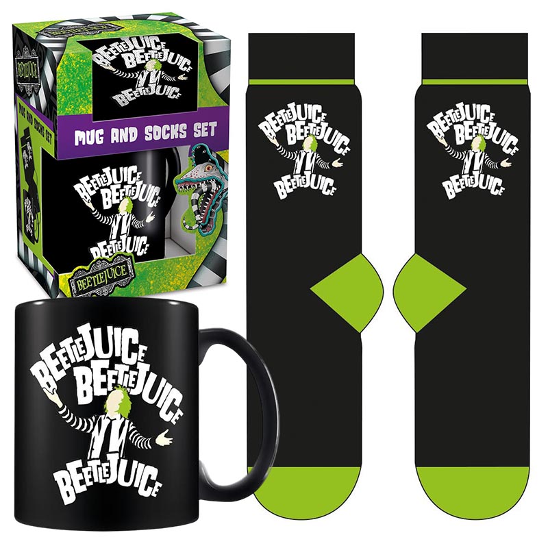BITELCHÚS - CAJA REGALO TAZA Y CALCETÍN BEETLEJUICE