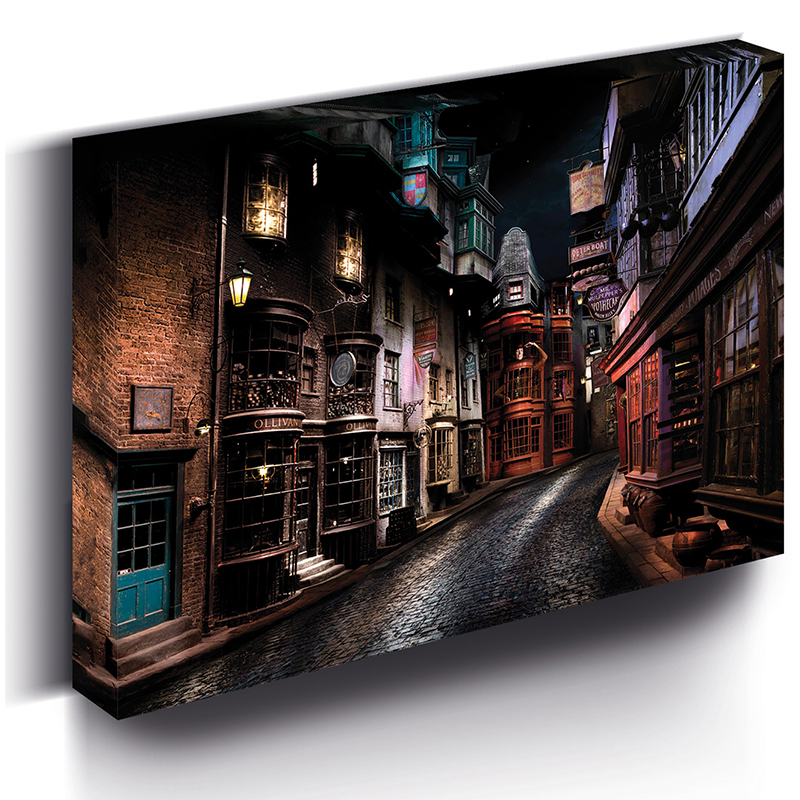 HARRY POTTER - LIENZO CON ILUMINACIÓN 30x40 CM DIAGON ALLEY