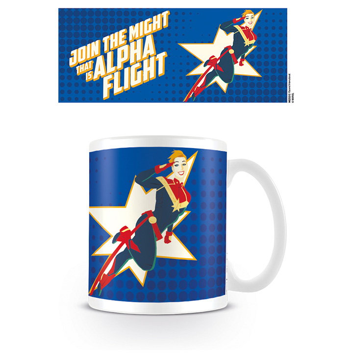 CAPITANA MARVEL - TAZA 320 ML ALPHA FLIGHT