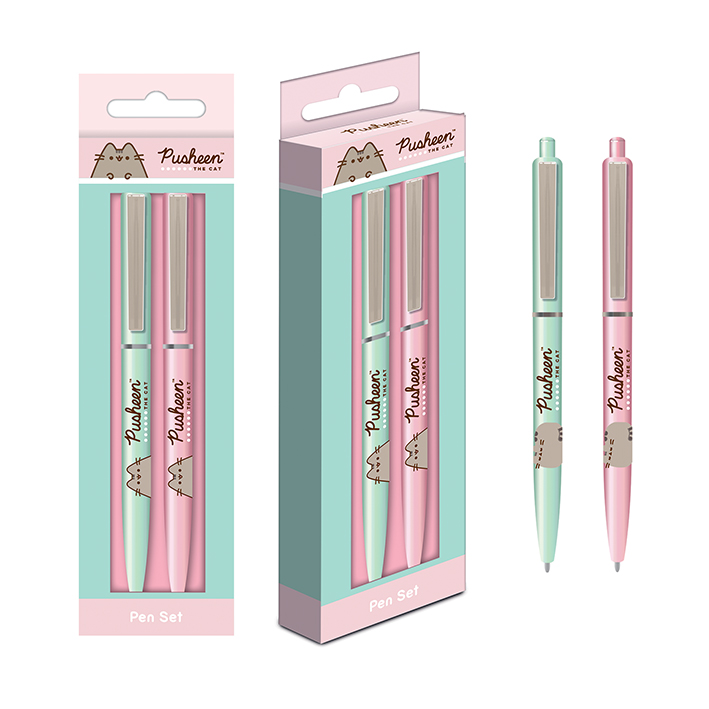 PUSHEEN - PACK 2 BOLÍGRAFOS PREMIUM