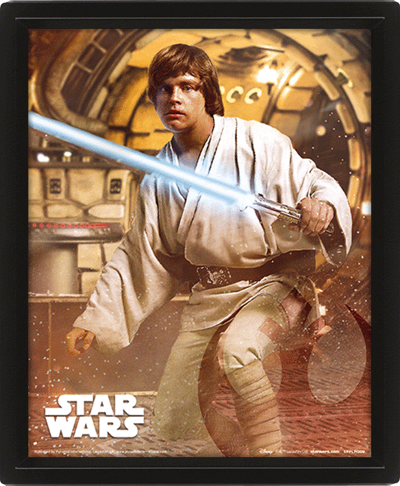 STAR WARS - PÓSTER 3D VADER VS SKYWALKER