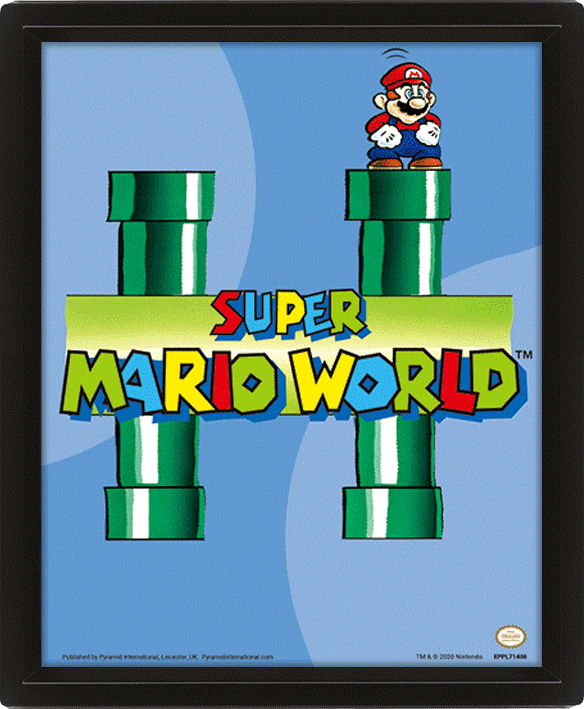 SUPER MARIO - PÓSTER 3D PIPES
