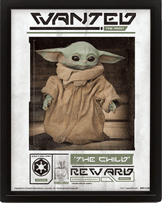 THE MANDALORIAN - PÓSTER 3D WANTED THE CHILD