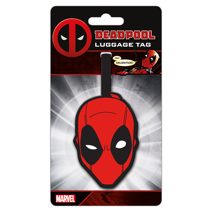 DEADPOOL - ETIQUETA DE EQUIPAJE HEAD