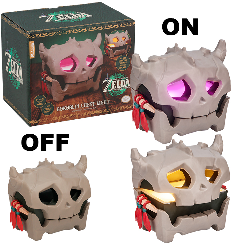 THE LEGEND OF ZELDA - LUZ CON SONIDO COFRE BOKOBLIN 12CM
