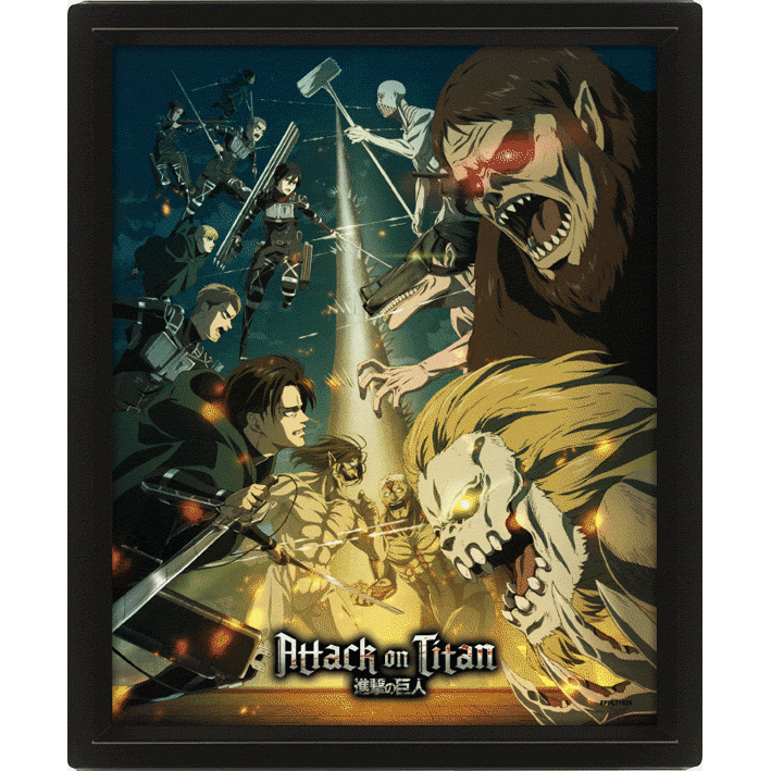 ATAQUE A LOS TITANES - PÓSTER 3D SEASON 4
